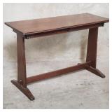 Antique walnut trestle table