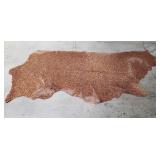 Leporard print leather hide