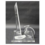 Signed Vaham 1988 acrylic abstract sculpture