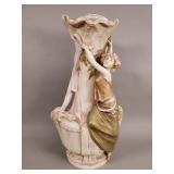 Royal Dux Art Nouveau style figurial porcelain