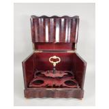 Antique mahogany bar chest