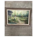 Signed Louise Rash oil painting on canvas