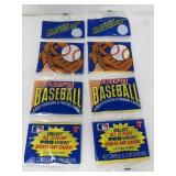 2 packs of 3 Flare 1991 baseball trading cards