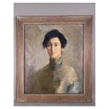 Impressionist style oil on canvas portrait