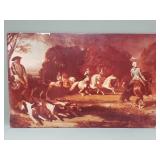 Alfred de Dreux-style print on panel