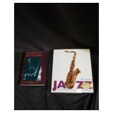 Pair of signed jazz coffee table books