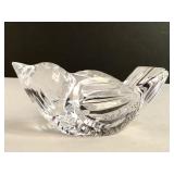 Vintage Waterford crystal bird paperweight