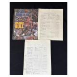 Michael Jordan celebrity golf tournament paperwork