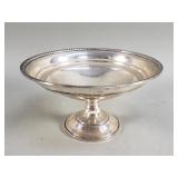 Sterling silver weighted compote