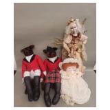Four vintage dolls
