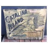 Catalina Island wood sign hand painted