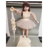 Antique French musical ballerina automaton doll