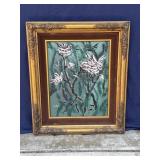 Framed Helga Schweininger signed oil painting