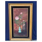 Framed Helga Schweininger signed oil painting