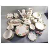 Large group of vintage Franciscan Desert Rose