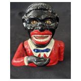 Vintage cast iron "Jolly Boy Bank"
