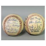 Pair of vintage signed baseballs