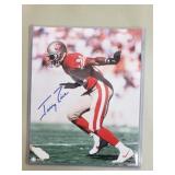 Signed Jerry Rice San Francisco 49ers photo