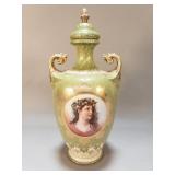 Antique Royal Wettin Germany porcelain urn
