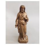 Vintage spelter religious figurine