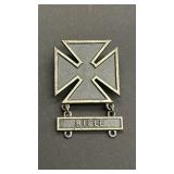 WWII era sterling silver U.S. Marksmanship medal