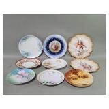 Group of porcelain hand painted plates