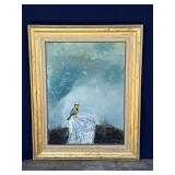 Framed Helga Schweininger signed oil painting