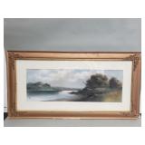 Signed vintage pastel