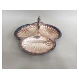Baroque by Wallace silver plate clam shell tray