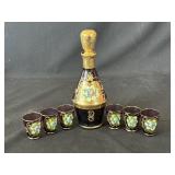 Vintage Italian decanter & glasses