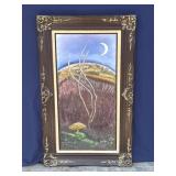 Framed Helga Schweininger signed oil painting