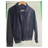 Vintage Neil Martin black suede bomber jacket