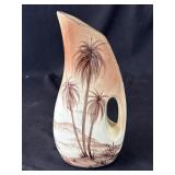 Vintage hand painted ceramic pitcher