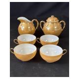 Vintage Japanese ceramic tea set