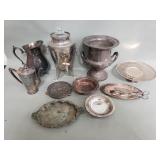 Group of silver plate items