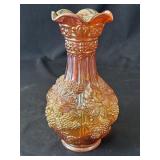 Vintage carnival glass vase