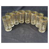 Lot of 8 vintage glasses