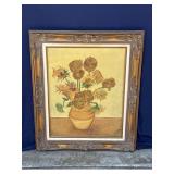 Framed Helga Schweininger signed oil painting
