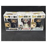 Lot of 3 "Star Wars" Funko Pops