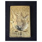 1999 23k gold plated Pokemon trading card