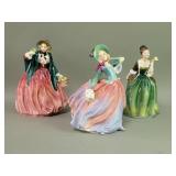 Three Royal Doulton porcelain figures