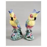 Pair of "Cockatoos" Stangl Pottery Birds