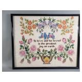Vintage cross stich sampler