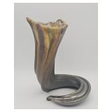 Signed Richard Silver 1998 studio art glass vase