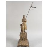 Vintage spelter "Joan of Arc" figurine