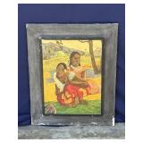 Vintage framed print