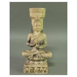 Composite Buddha figure candleholder