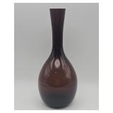 Vintage hand-blown amethyst glass bud vase