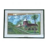 Framed Helga Schweininger signed oil painting