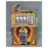 Vintage Mills War Eagle 25-cent slot machine